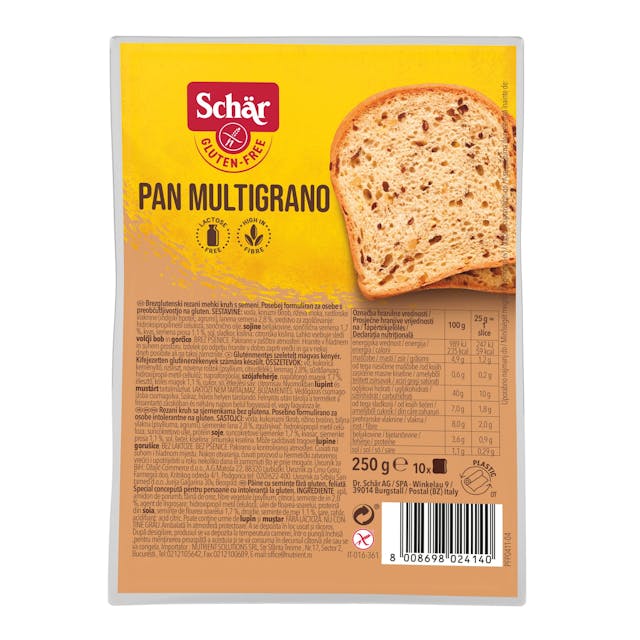 Gluten Free Pan Multigrano Multigrain Bread