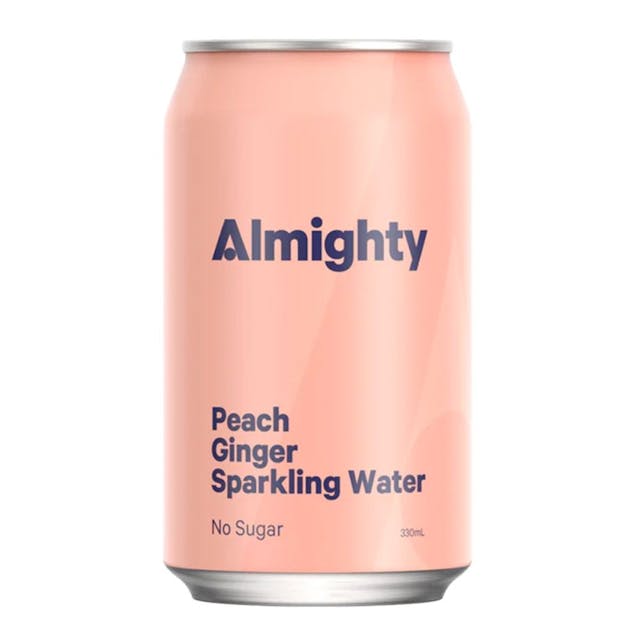 Almighty Peach And Ginger Sparkling Water