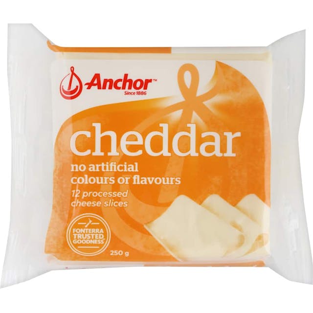 Anchor Cheese Slices Processed Cheddar