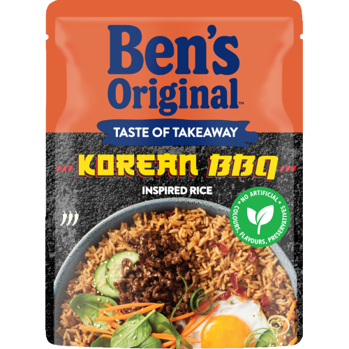 Ben's Original Taste Of Takeaway Korean Bbq Inspired Rice Microwave Pouch