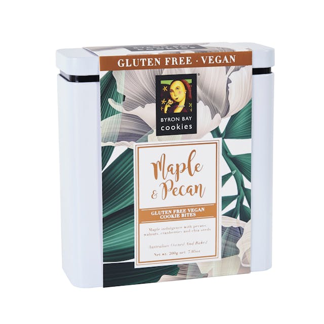 Gluten Free & Vegan Maple & Pecan Cookie Bites In Gift Tin