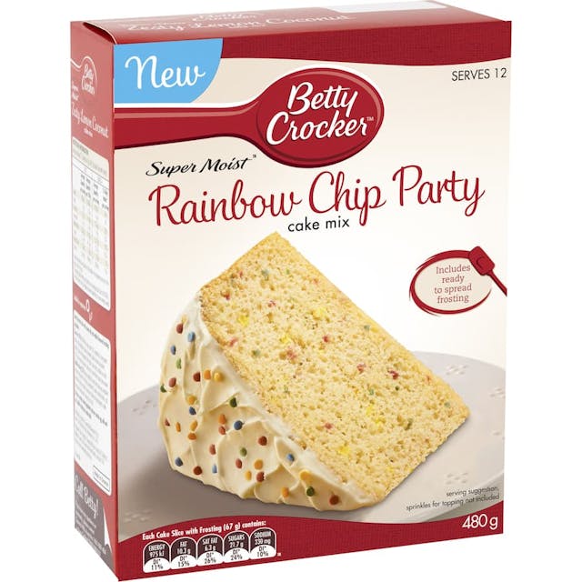 Betty Crocker Cake Mix Rainbow Chip Party