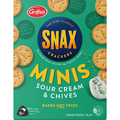 Griffin's Snacks Minis Sour Cream & Chives Crackers