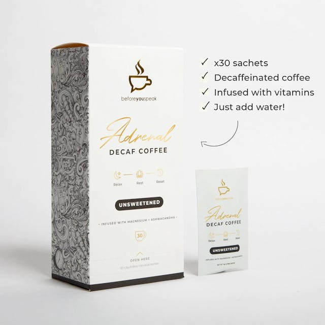 Beforeyouspeak Coffee Adrenal Decaf Coffee Unsweetened