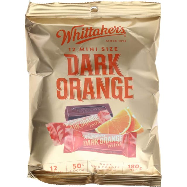 Whittakers Chocolate Bar Dark Orange Mini Slab