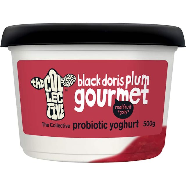 The Collective Gourmet Probiotic Yoghurt Tub Black Doris Plum