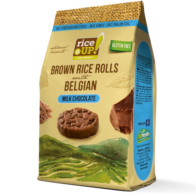 Brown Rice Rolls With Belgian Milk Chocolate