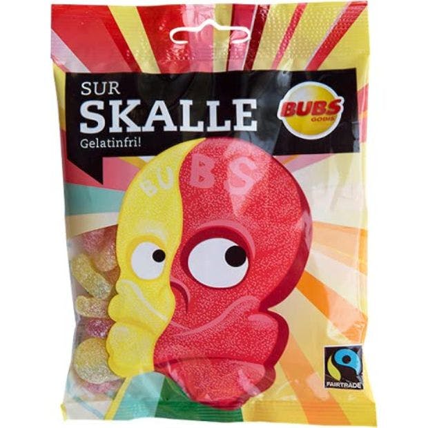 Bubs Skull Lollies Sour