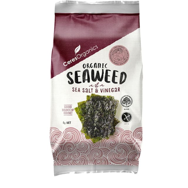 Ceres Organics Seaweed Snack Salt & Vinegar