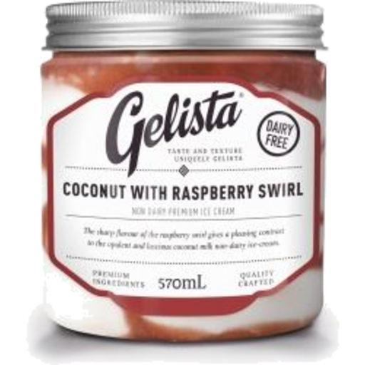 Gelista Ice Cream Coconut Raspberry
