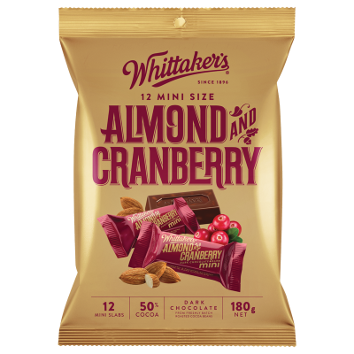 Whittaker's Mini Slab Almond & Cranberry