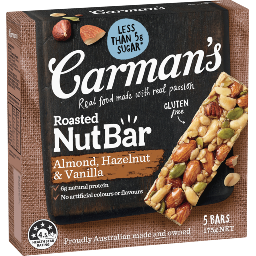 Carman's Roasted Nut Bars With Almond Hazelnut & Vanilla
