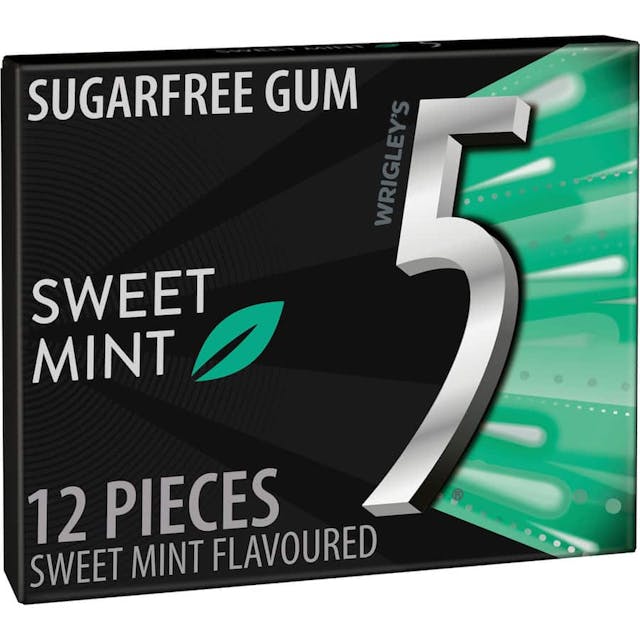 5 Gum Sugar Free Chewing Gum Sweet Mint