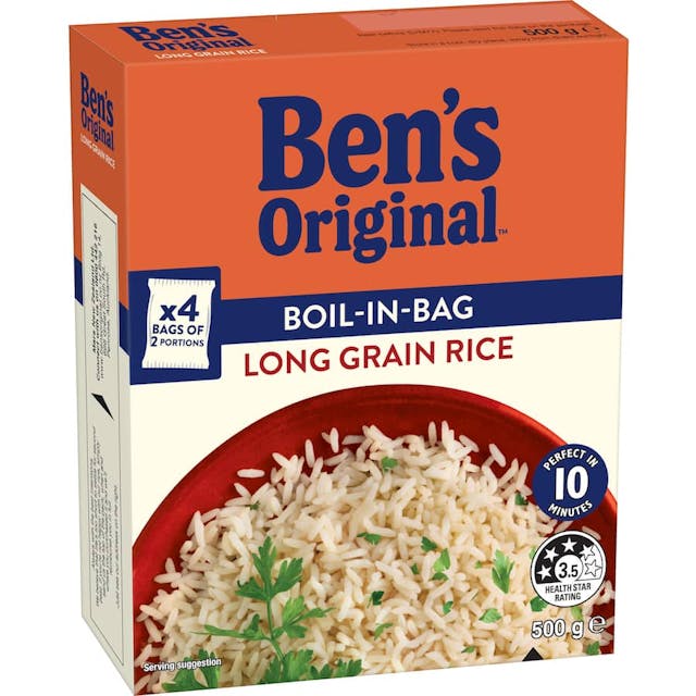 Bens Original Boil In Bag Rice Long Grain