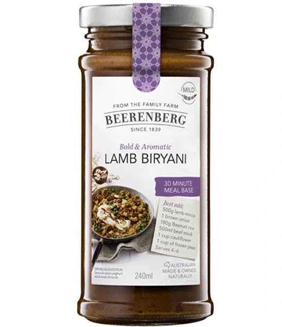 Beerenberg Lamb Biryani Meal Base