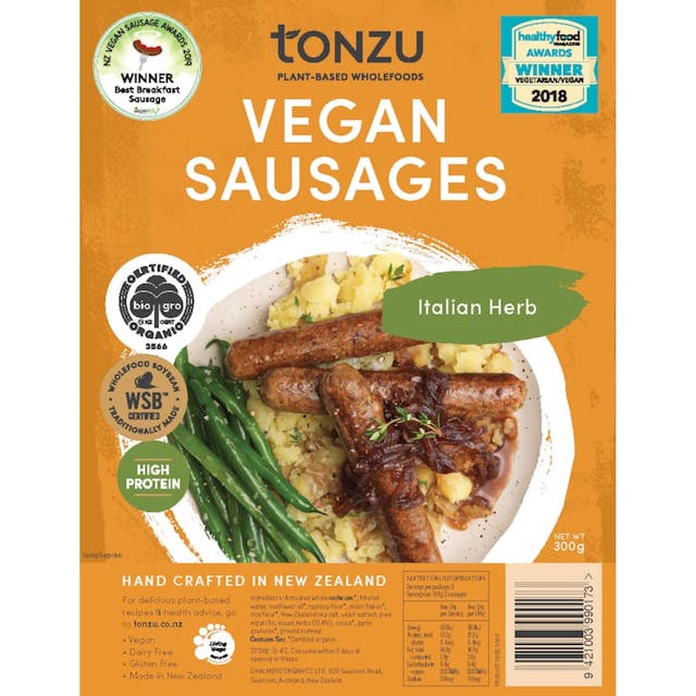 Tonzu Organic Tofu Natural Sausage