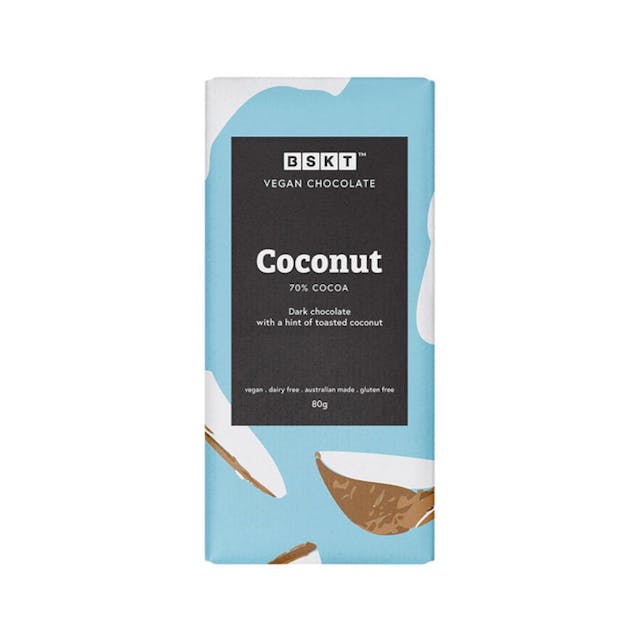 Bskt Vegan Chocolate Slab Coconut