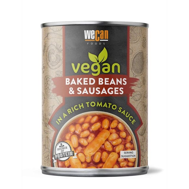 We Can Foods Baked Beans With Vegan Sausages