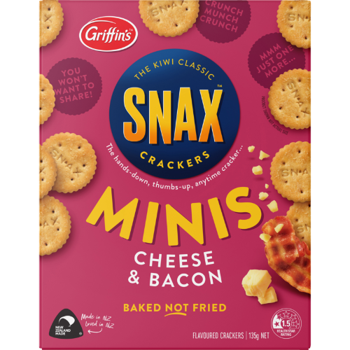 Griffin's Snax Minis Cheese & Bacon Crackers