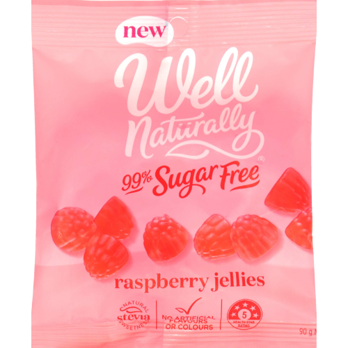 Well Naturally 99% Sugar Free Raspberry Jellies