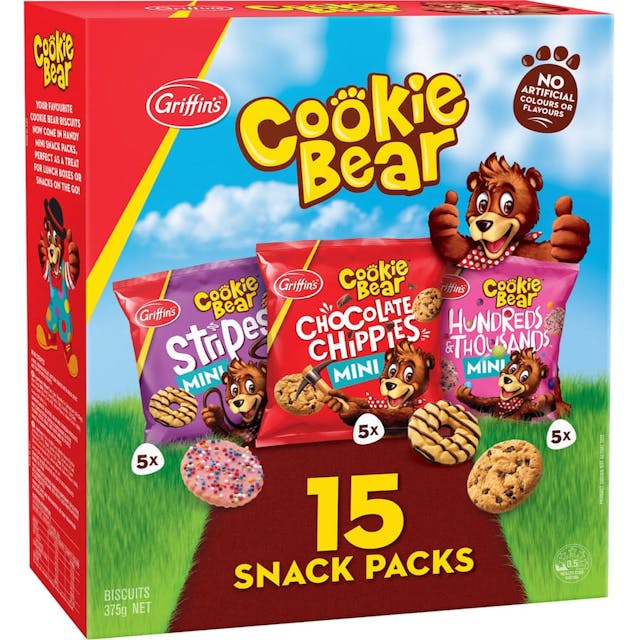 Griffins Cookie Bear Biscuits Snack Packs
