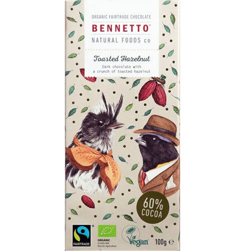 Bennetto Toasted Hazelnut Dark Chocolate