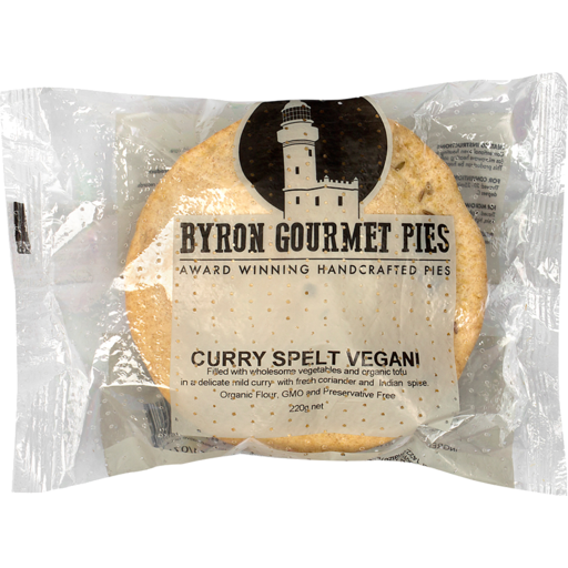 Byron Gourmet PiesCurry Spelt Vegani Pie