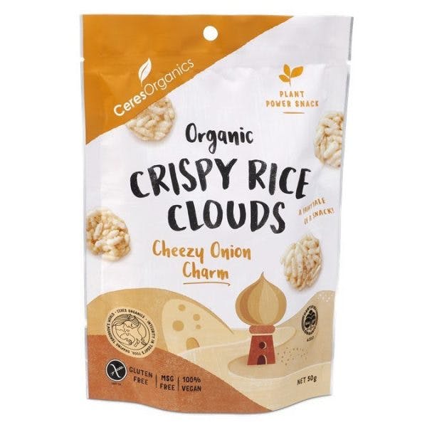 Ceres Organics Crispy Rice Clouds Cheesy Onion