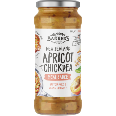 Barker's New Zealand Apricot Chickpea Meal Sauce