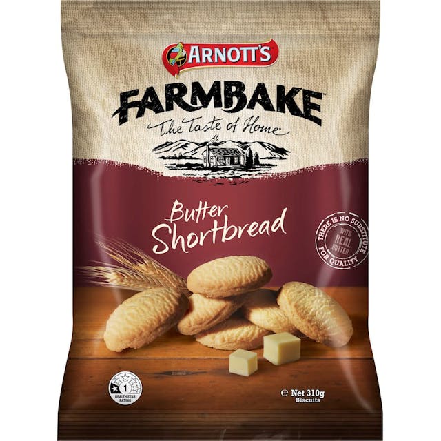 Arnotts Farmbake Cookies Butter Shortbread