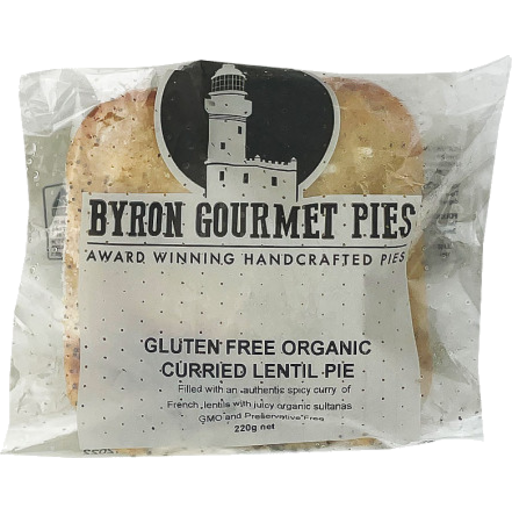 Byron Gourmet PiesGluten Free Curry Lentil Pie