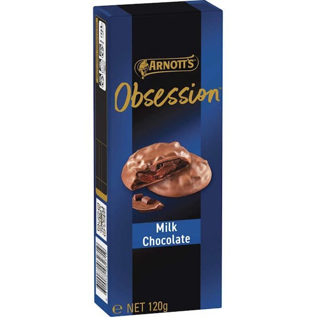 Arnotts Obsession Chocolate Biscuits Milk Chocolate