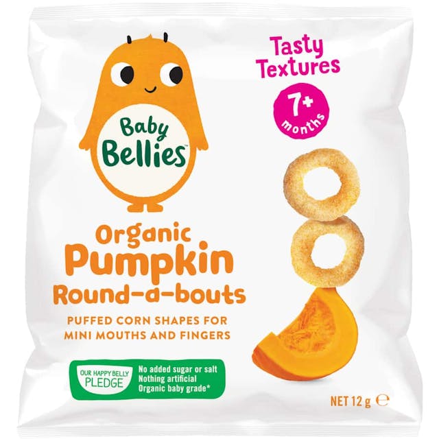 Baby Bellies Organic Baby Snacks Pumpkin Round-A-Bouts