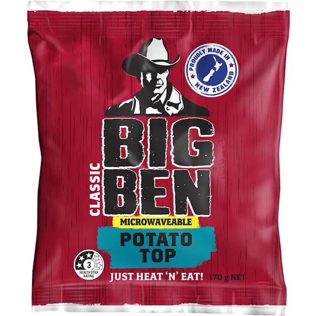 Big Ben Classic Frozen Pie Single Classic Potato Top