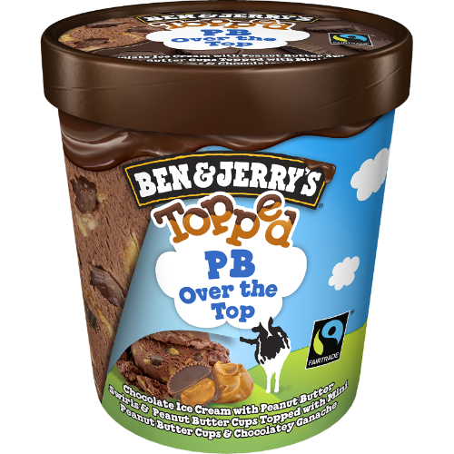 Ben & Jerry's Topped Pb Over The Top Ice Cream