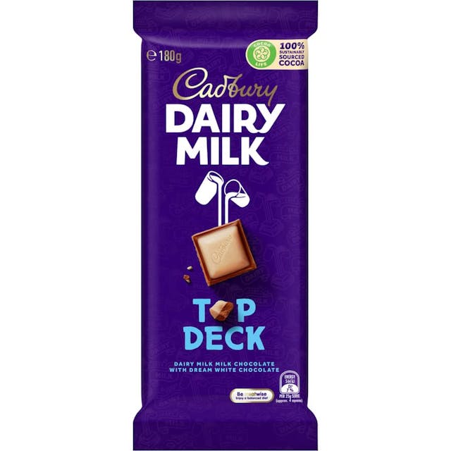 Cadbury Chocolate Block Dairy Milk Top Deck