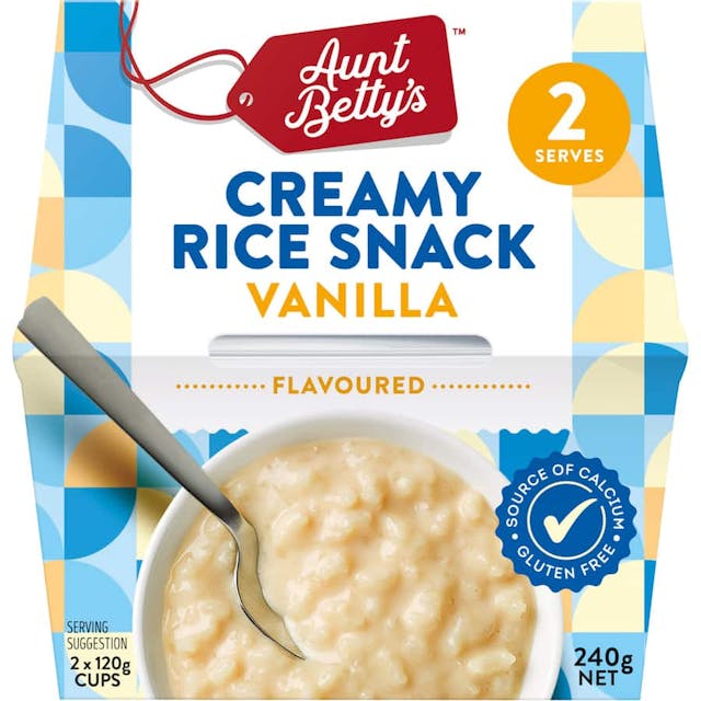 Aunt Bettys Creamed Rice Vanilla