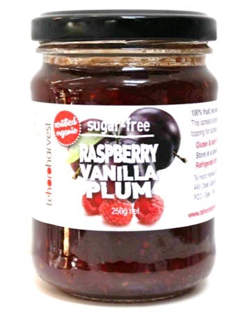 Te Horo Harvest Sugar-Free Raspberry & Plum Jam