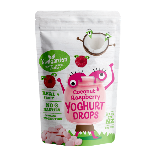 Kiwigarden Freeze Dried Baby Snacks Raspberry Coconut Yoghurt Drops