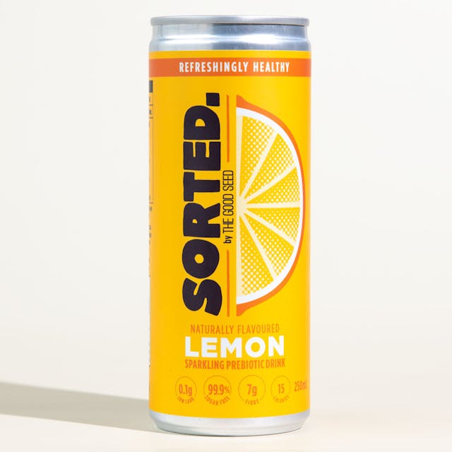 Sorted Lemon Sparkling Prebiotic Drink