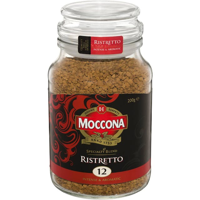 Moccona Ristretto Freeze Dried Coffee Intensity 12