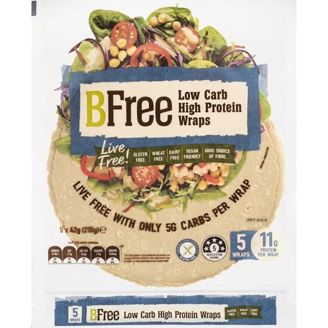 Bfree Low Carb High Protein Wraps