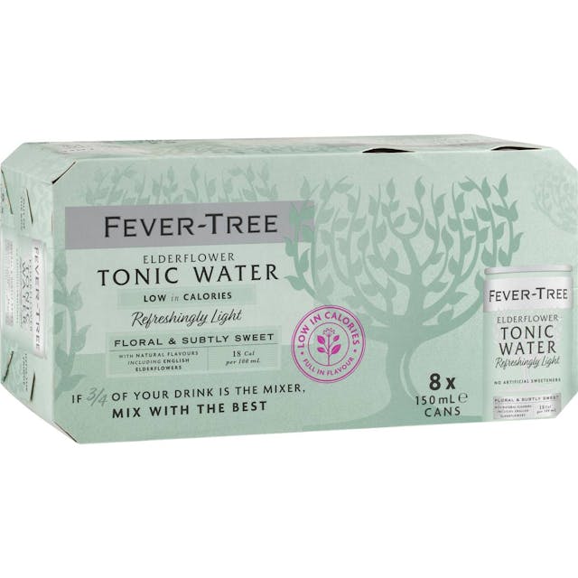 Fever-Tree Elderflower Tonic Cans 150Ml X