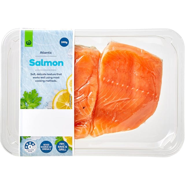 Countdown Atlantic Salmon Fillets 240g 2 Pce Tray