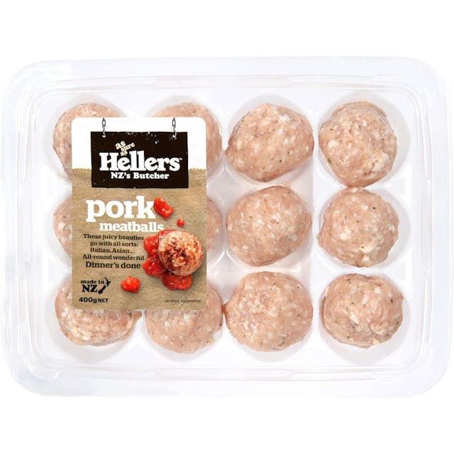 Hellers Meatballs Pork