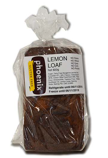 Phoenix Lemon Loaf 600g Frozen