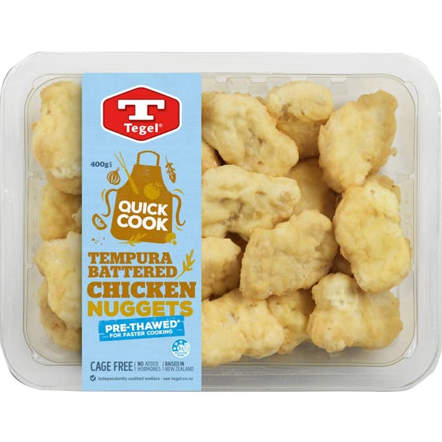 Tegel Quick Cook Chicken Nuggets Tempura Battered
