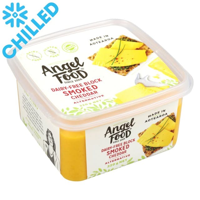 Angel Food Dairy-Free Block Smoked Cheddar Alternative
