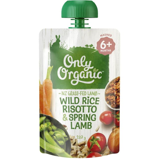 Only Organic Stage 2 Baby Food Wild Rice Risotto & Lamb