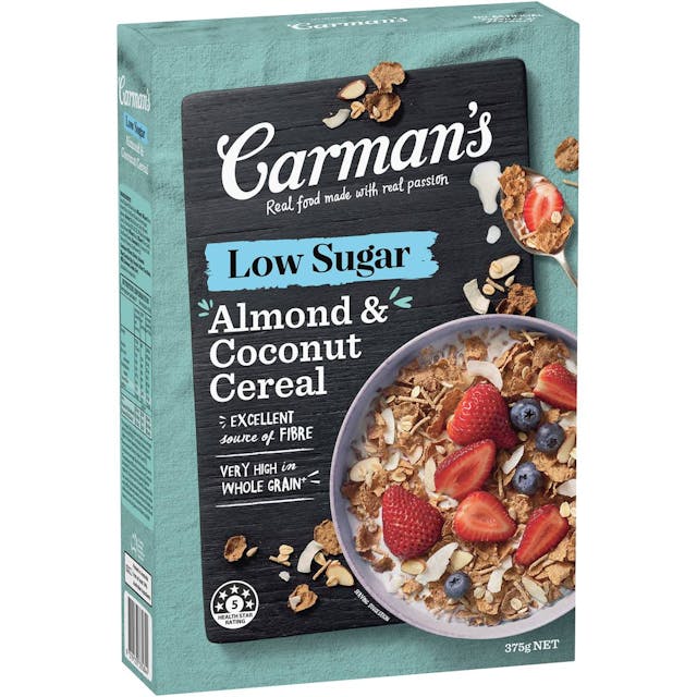 Carman's Goodness & Grains Low Sugar Almond & Coconut Flakes
